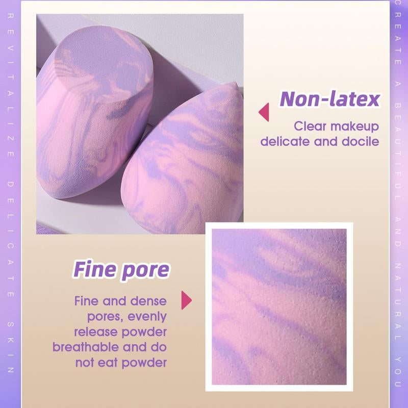 Makeup Sponge & Puff Beauty Blender Set, 9 Counts/Set Versatile Powder Puffs & Beauty Blenders, Face Beauty Makeup Cosmetic Tool, Christmas Gift