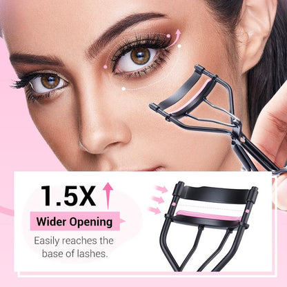 PVVPVV Eyelash Curler Get Salon-Perfect Lashes at Home Lift, Curl Define in Seconds. Long-Lasting Hold, Comfortable Grip, Fits All Eye Shapes. Doe Eye Curlers Tiktok'S Favorite Eyelash Curlers