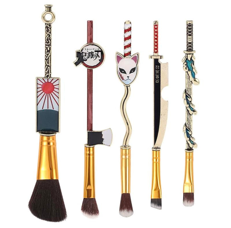 Demon Slayer Cosmetic Brush Set - Designed Make up Brushes