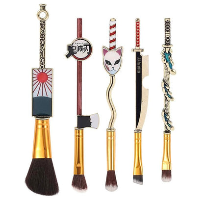 Demon Slayer Cosmetic Brush Set - Designed Make up Brushes