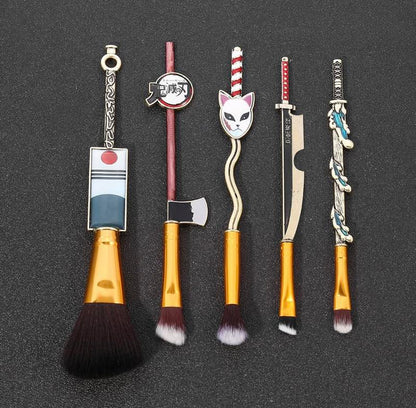 Demon Slayer Cosmetic Brush Set - Designed Make up Brushes