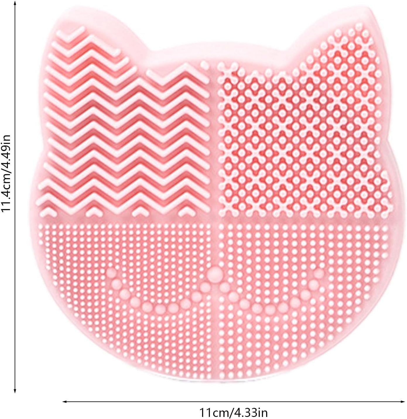 Makeup Brush Cleaning Mat, 2 in 1 Silicone Makeup Brush Cleaning Pad and Brush Drying Storage Stand Holder, Travel Portable Washing Tool for Makeup Brushes