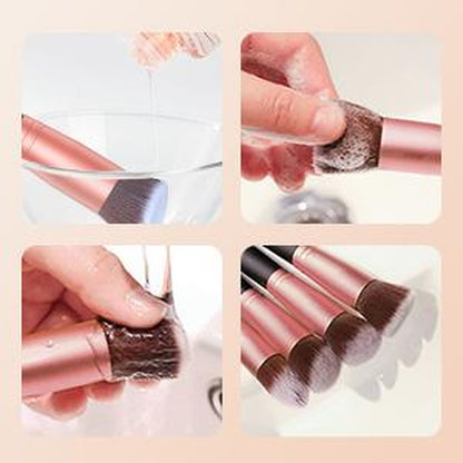 16 Pcs Makeup Brushes Makeup Brush Set Synthetic Foundation Concealers Eye Shadows Make up Brush, Eyeliner Brushes