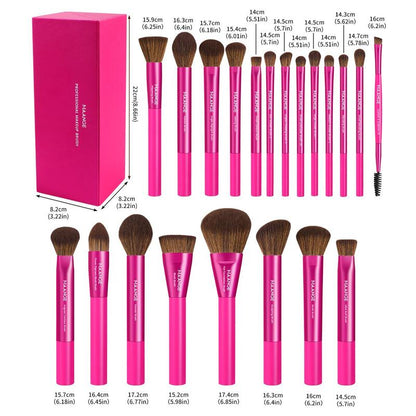 MAANGE Professional Makeup Brush Set with Storage Box, 21Pcs/Set Hot Pink Make up Brush, Professional Makeup Tools for Women, Makeup Brushes Kits, Cosmetic, Makeup Set Kit, Beauty Products, Glam Cosmetic Brushes