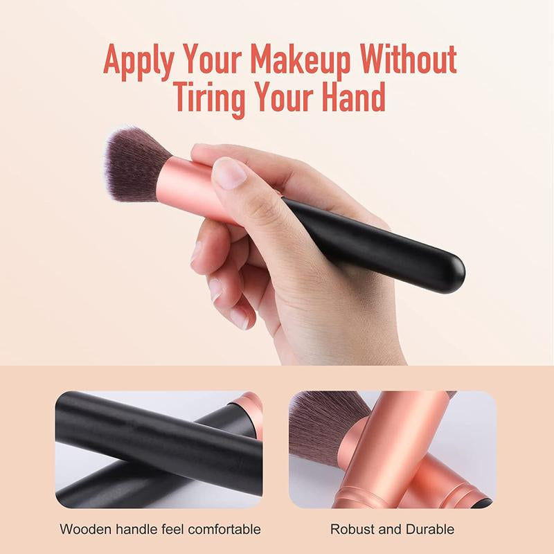 16 Pcs Makeup Brushes Makeup Brush Set Synthetic Foundation Concealers Eye Shadows Make up Brush, Eyeliner Brushes