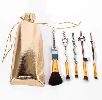 Demon Slayer Cosmetic Brush Set - Designed Make up Brushes