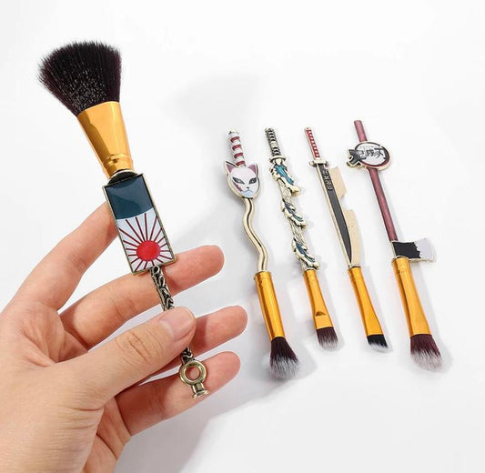 Demon Slayer Cosmetic Brush Set - Designed Make up Brushes