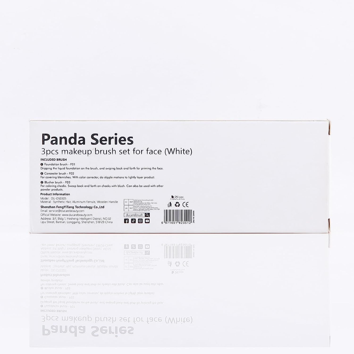 Makeup Brushes 3Pcs Foundation Contour Bronzer Brush,Concealer Brush,Blusher Powder Brush, Face Kabuki Travel Buffing Stippling Liquid Blending Makeup Brush Set White