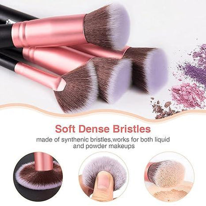 16 Pcs Makeup Brushes Makeup Brush Set Synthetic Foundation Concealers Eye Shadows Make up Brush, Eyeliner Brushes