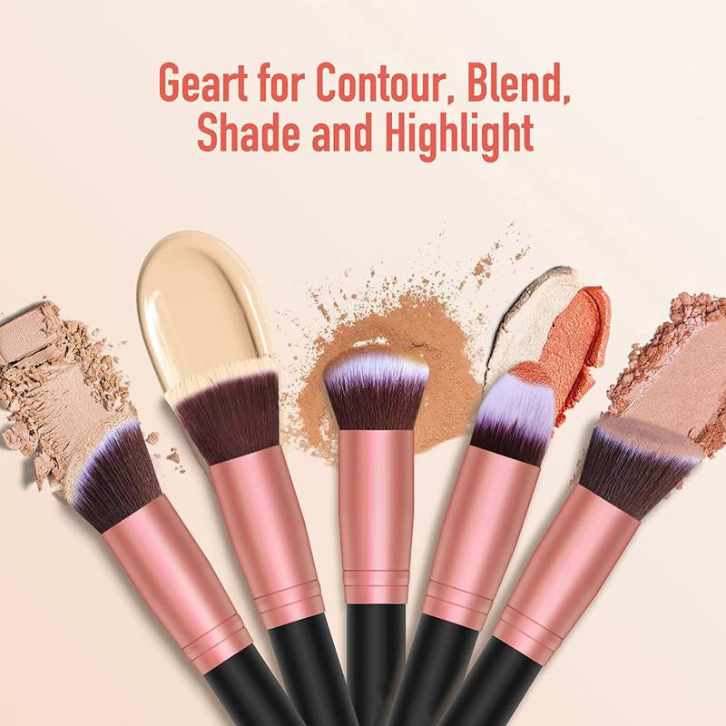 16 Pcs Makeup Brushes Makeup Brush Set Synthetic Foundation Concealers Eye Shadows Make up Brush, Eyeliner Brushes